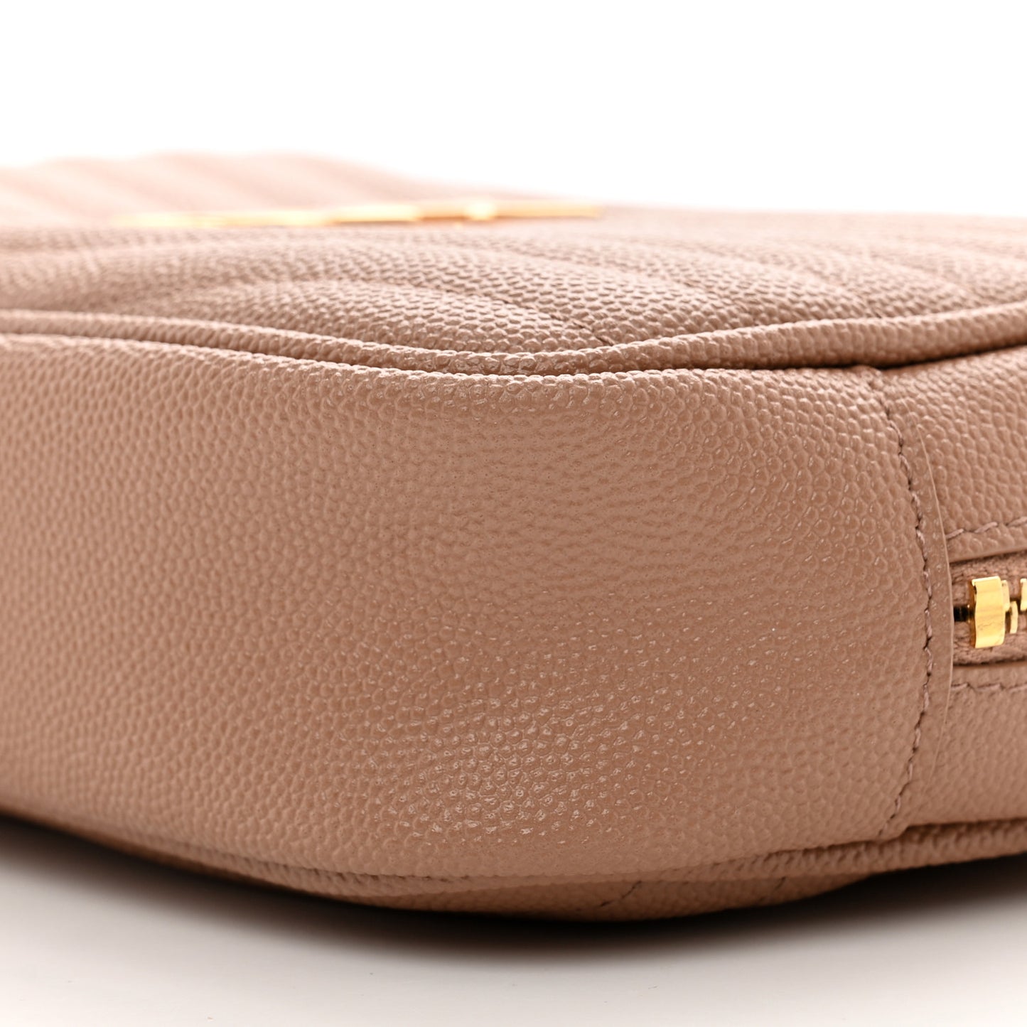 Grain De Poudre Matelasse Monogram Mini Lou Camera Bag Vintage Peach
