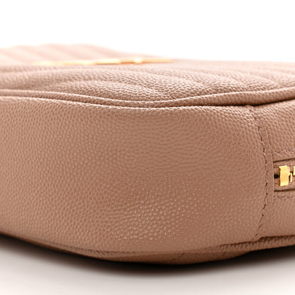 Saint Laurent Grain De Poudre Matelasse Monogram Mini Lou Camera Bag Vintage Peach 9 of 9