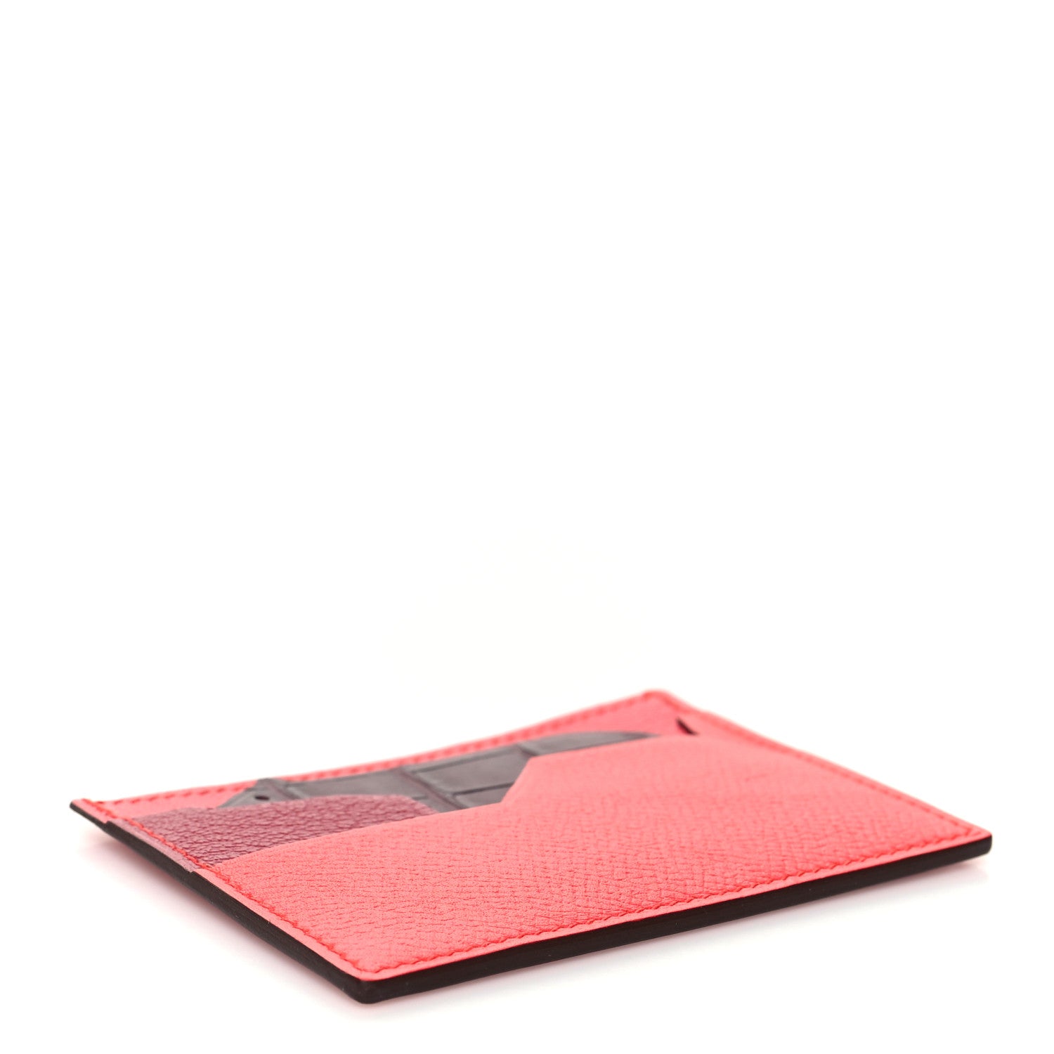 Hermes Epsom Chevre Mysore Matte Alligator Histoire Naturelle Petit H Card Holder 4 of 7