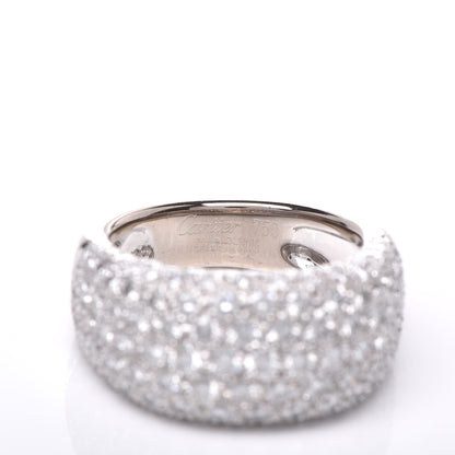 Cartier 18K White Gold Diamond Nouvelle Vague Dome Ring 52 6 3 of 5