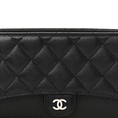 Chanel Caviar Quilted Classic Pouch With Handle Black 7 of 10