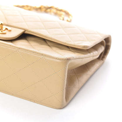 Chanel Lambskin Quilted Medium Double Flap Beige 10 of 10