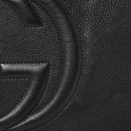 Gucci Pebbled Calfskin Medium Soho Chain Shoulder Bag Black 9 of 13