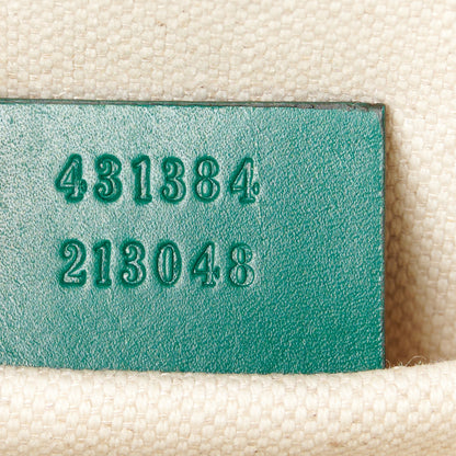 Gucci Knight Calfskin Small GG Marmont Chain Handle Bag Emerald 8 of 11