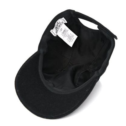 Hermes Wool Davis Varsity Hat 57 Black 5 of 6