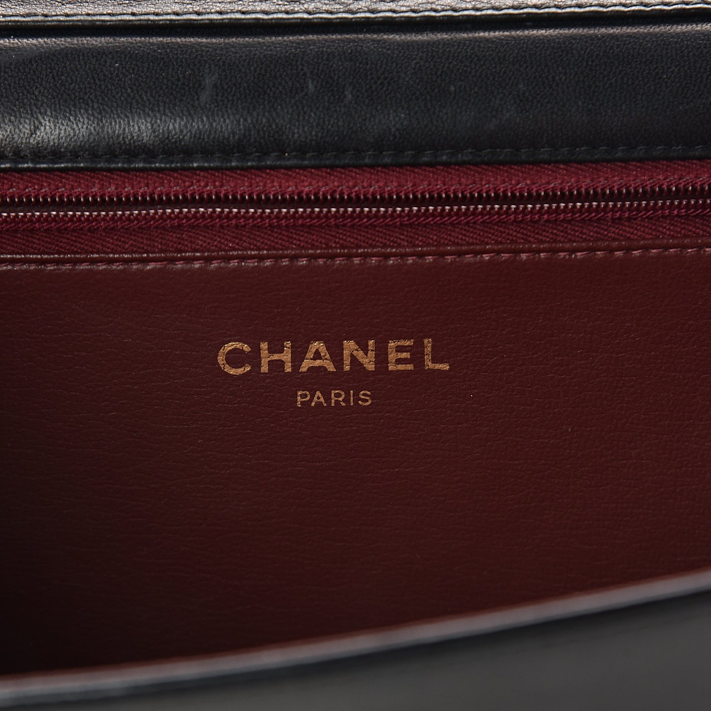 Lambskin Quilted Small Single Flap Black
