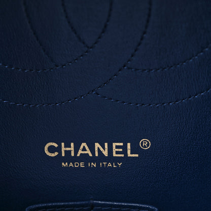 Chanel Caviar Quilted Jumbo Double Flap Navy Blue 5 of 10