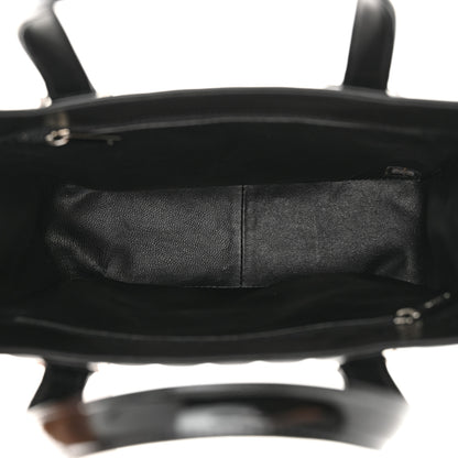 Chanel Patent Chocolate Bar Quilted Tote Black 5 of 11