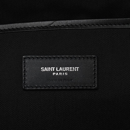 Saint Laurent Canvas Zebra Print City Backpack Pink Black 6 of 9