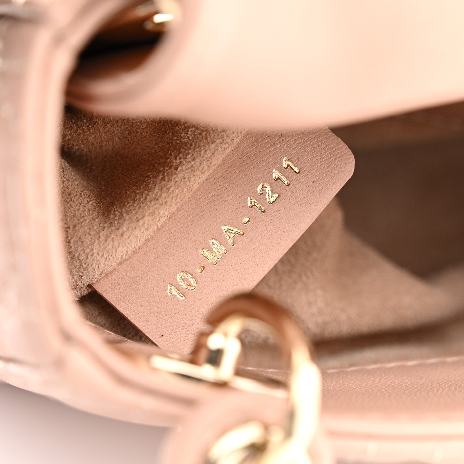 Christian Dior Lambskin Cannage Micro Lady Dior Rose Des Vents 7 of 11