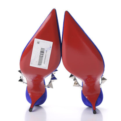 Christian Louboutin Veau Velours Specchio Planet Choc 80 Mule 36 Elixir 5 of 7
