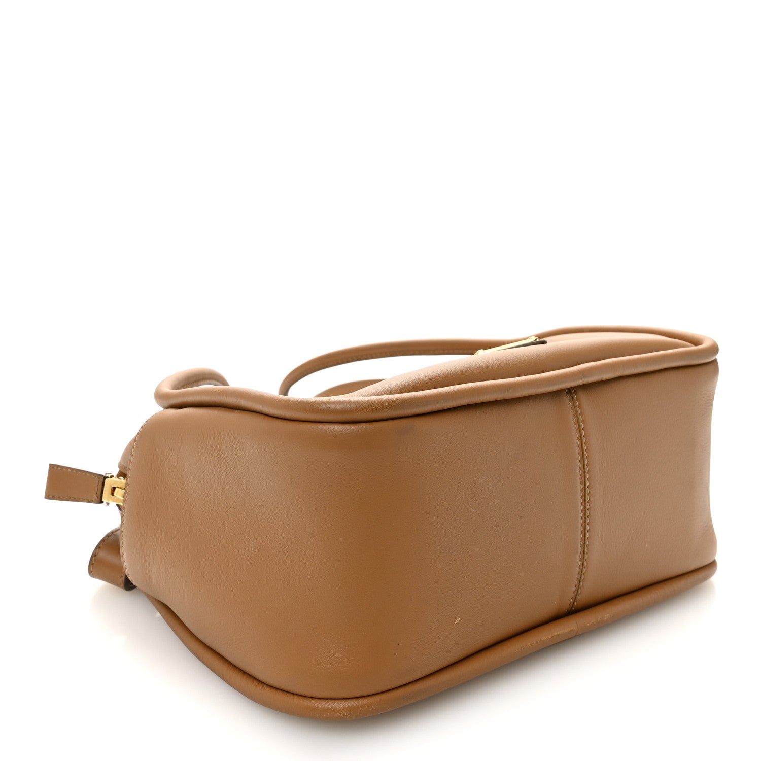Prada Soft Calfskin Darling Shoulder Bag Caramel 4 of 10