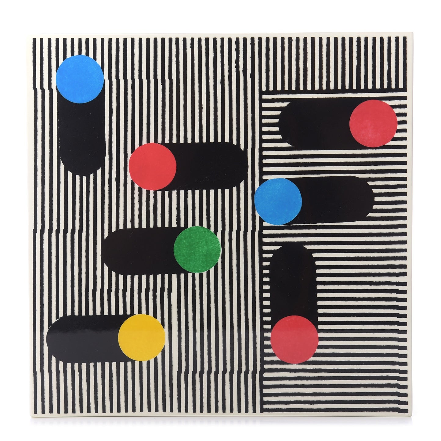 Lacquered Wood Medium Box Multicolor