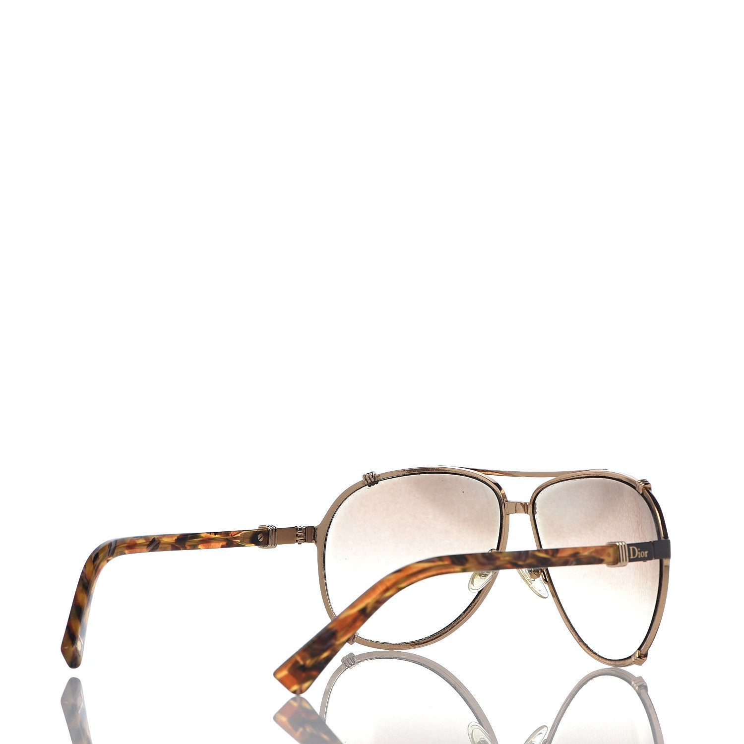 Christian Dior Chicago 2 Aviator Sunglasses Brown 4 of 7