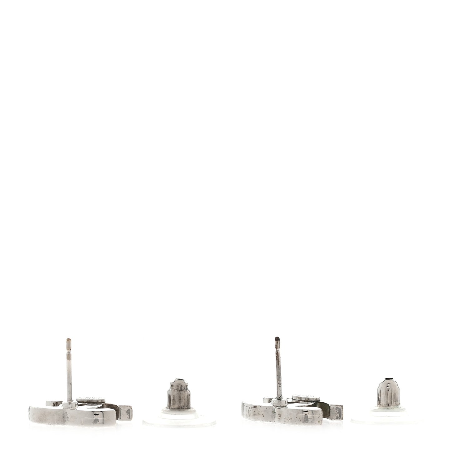 Crystal Mini Timeless CC Earrings Silver