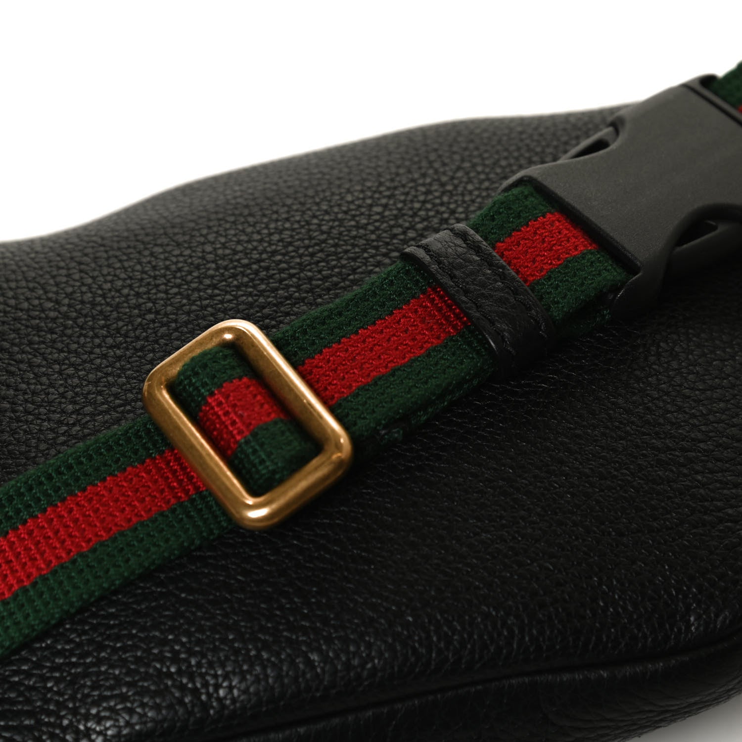 Gucci Grained Calfskin Small Logo Belt Bag Black 11 of 12
