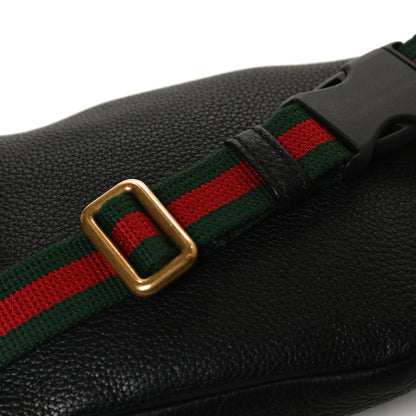 Gucci Grained Calfskin Small Logo Belt Bag Black 11 of 12