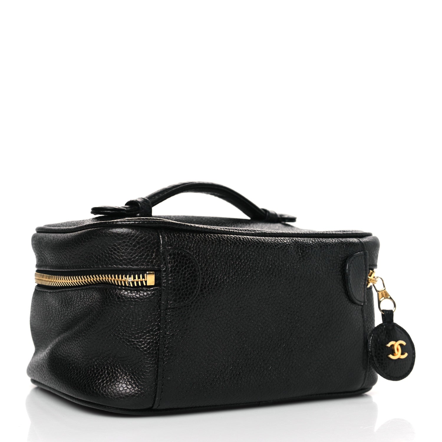 Chanel Caviar Vanity Cosmetic Case Black 3 of 10
