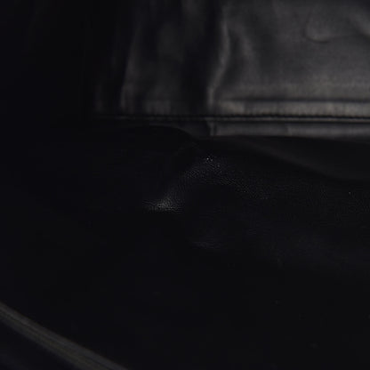 Chanel Calfskin Stitched XL Weekender Black 10 of 14