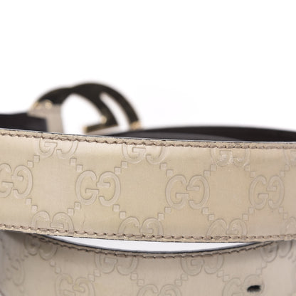 Gucci Guccissima Interlocking G 40mm Belt 85 34 Off White 3 of 7