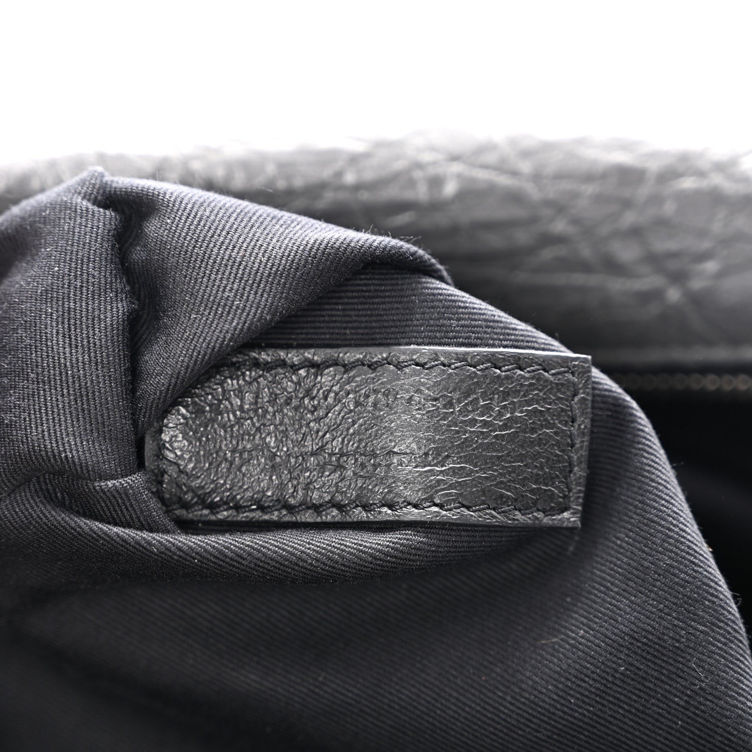 Saint Laurent Crinkled Calfskin Matelasse Monogram Medium Niki Chain Satchel Fog 7 of 12