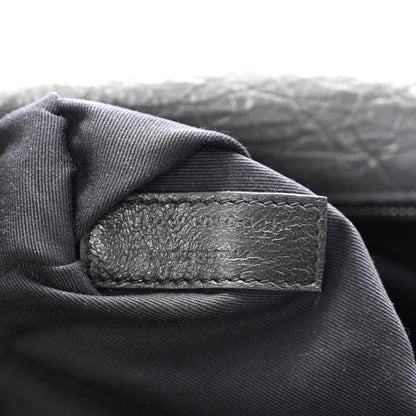 Saint Laurent Crinkled Calfskin Matelasse Monogram Medium Niki Chain Satchel Fog 7 of 12