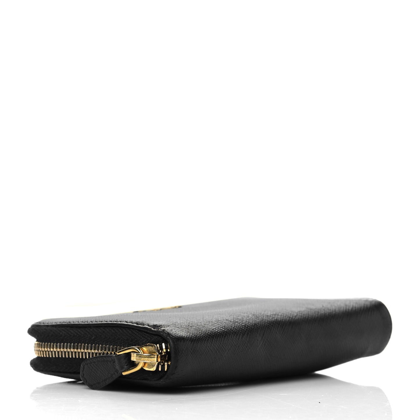 Saffiano Zip Around Wallet Black