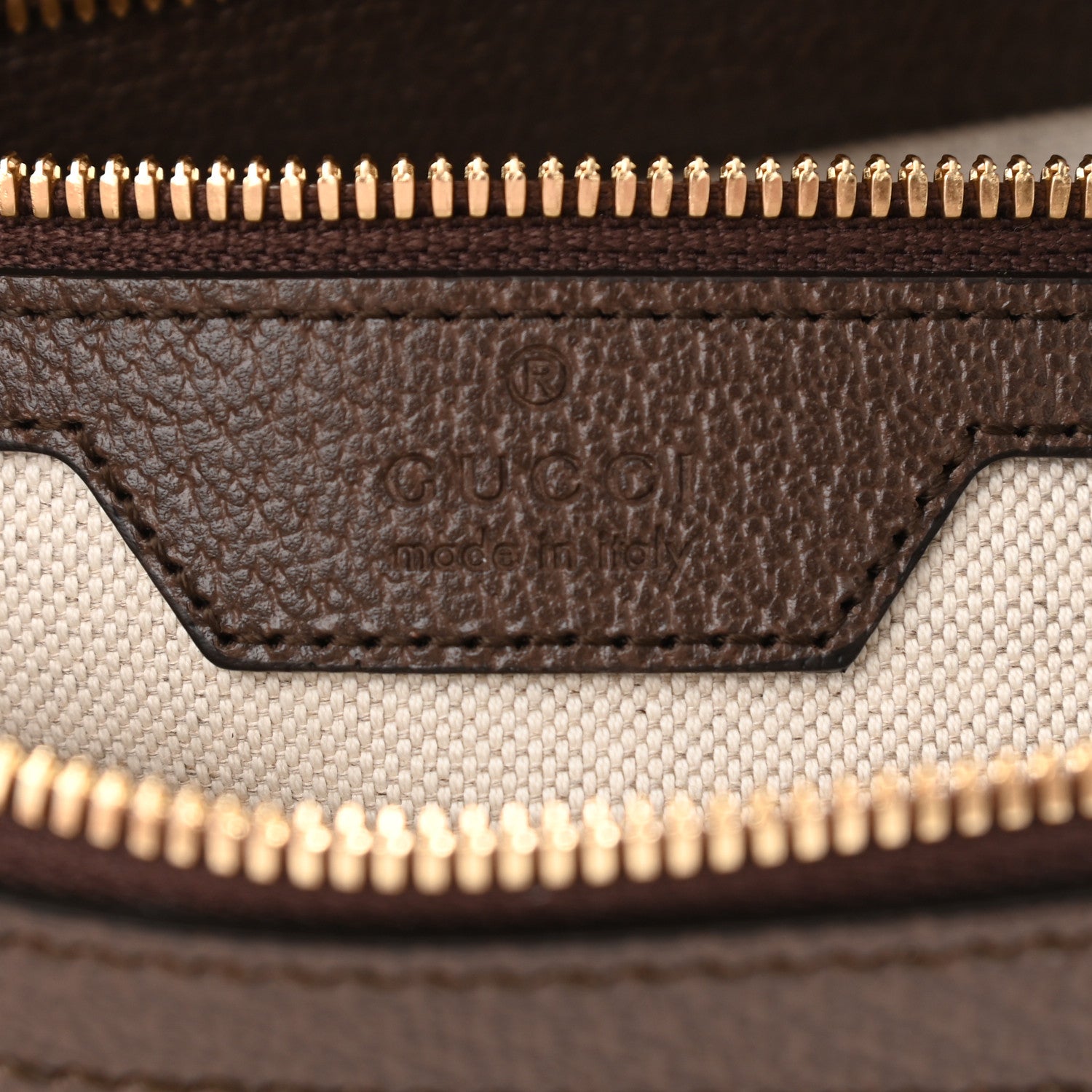 Gucci Monogram Jumbo GG Textured Dollar Calfskin Web Messenger Shoulder Bag Camel Ebony New Acero 6 of 10