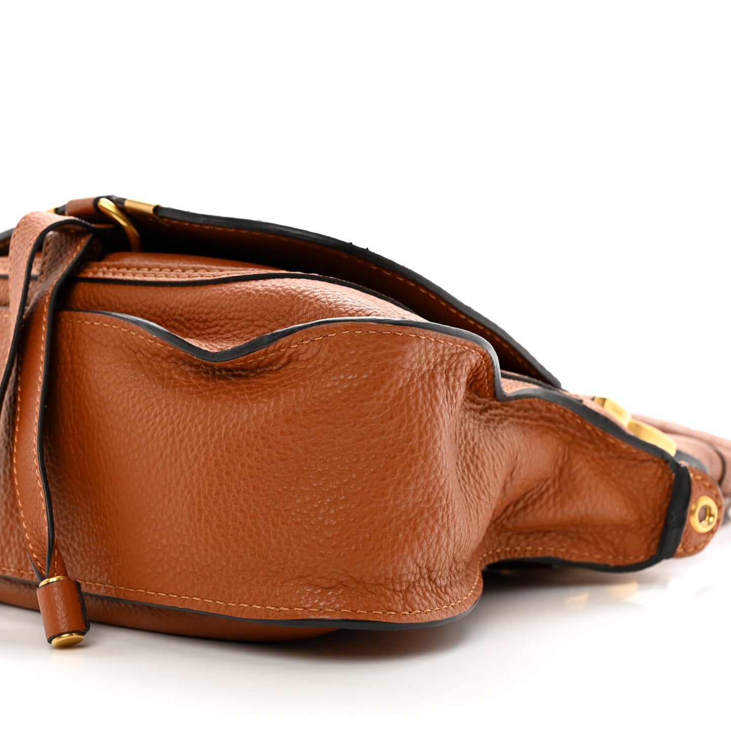 Calfskin Small Marcie Satchel Tan