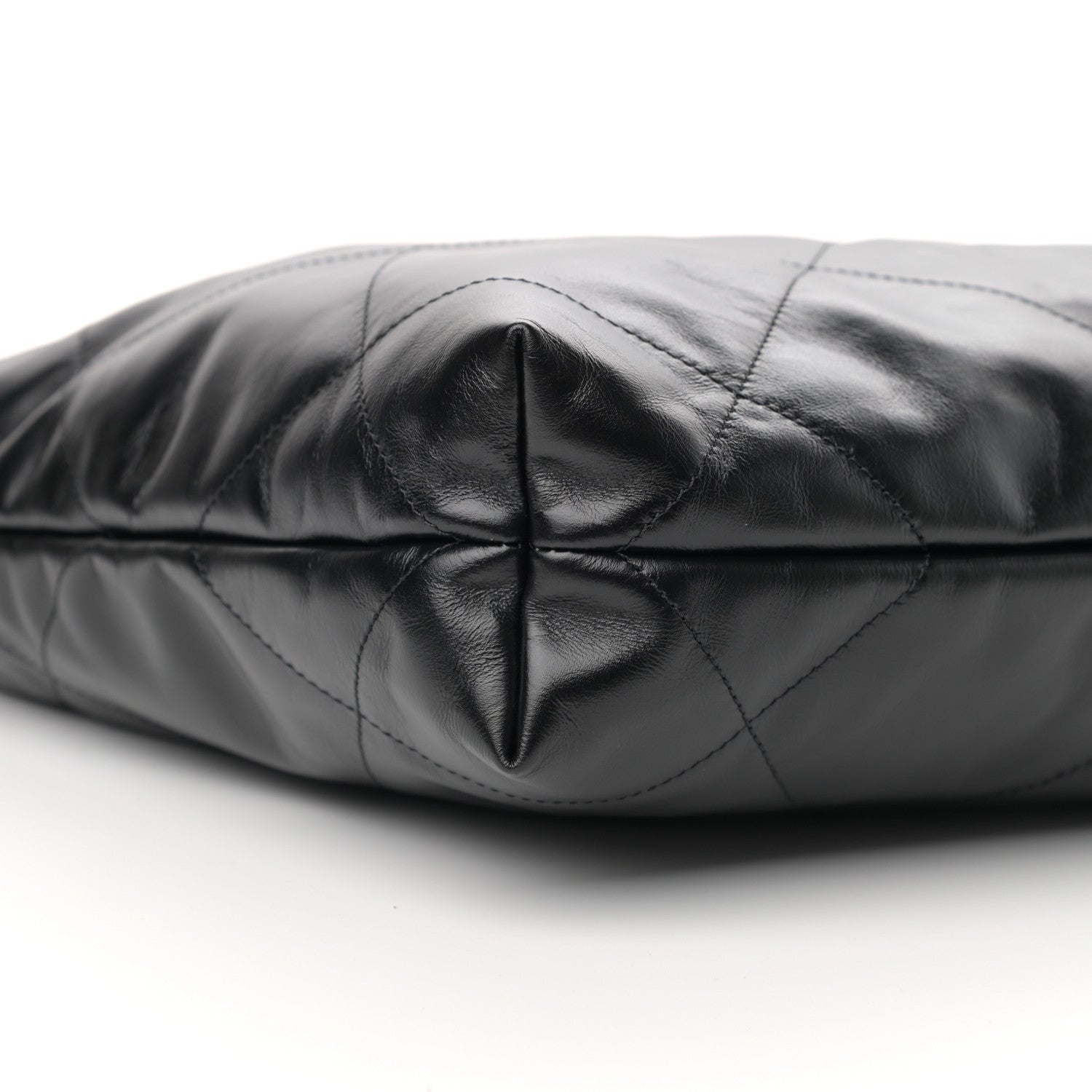 Chanel Shiny Calfskin Quilted Small Chanel 22 Black 10 of 12