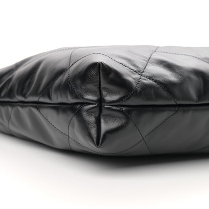 Chanel Shiny Calfskin Quilted Small Chanel 22 Black 10 of 12