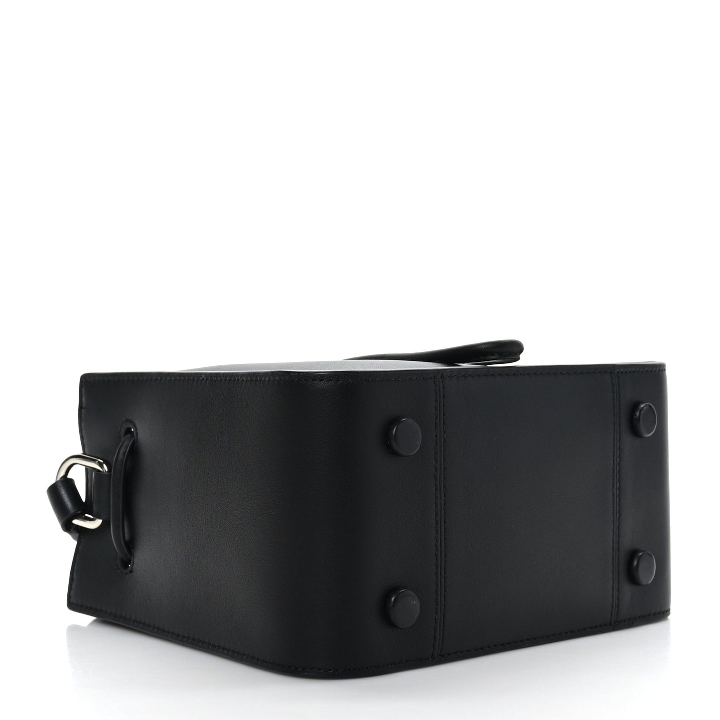 Smooth Calfskin Mini Soleil Bucket Bag Black
