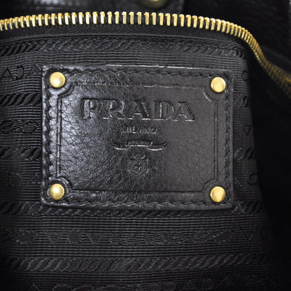 Prada Cervo Deerskin Hobo Bag Nero Black 7 of 9