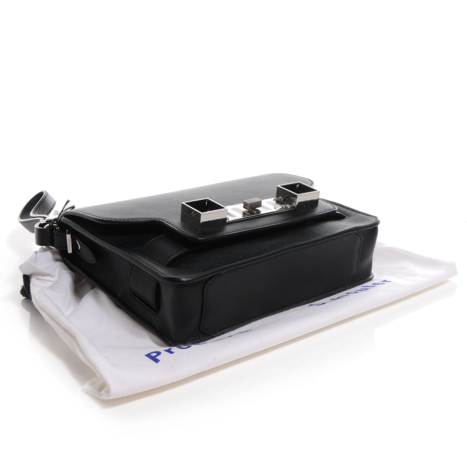 Proenza Schouler Smooth Calf PS11 Wristlet Clutch Black 4 of 12