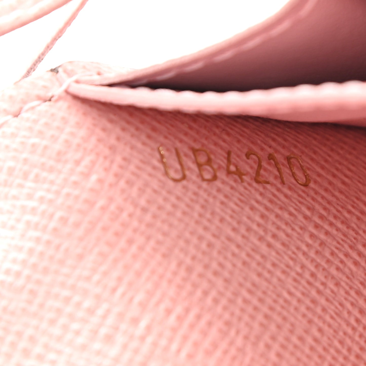 Damier Ebene Rosalie Coin Purse Rose Ballerine