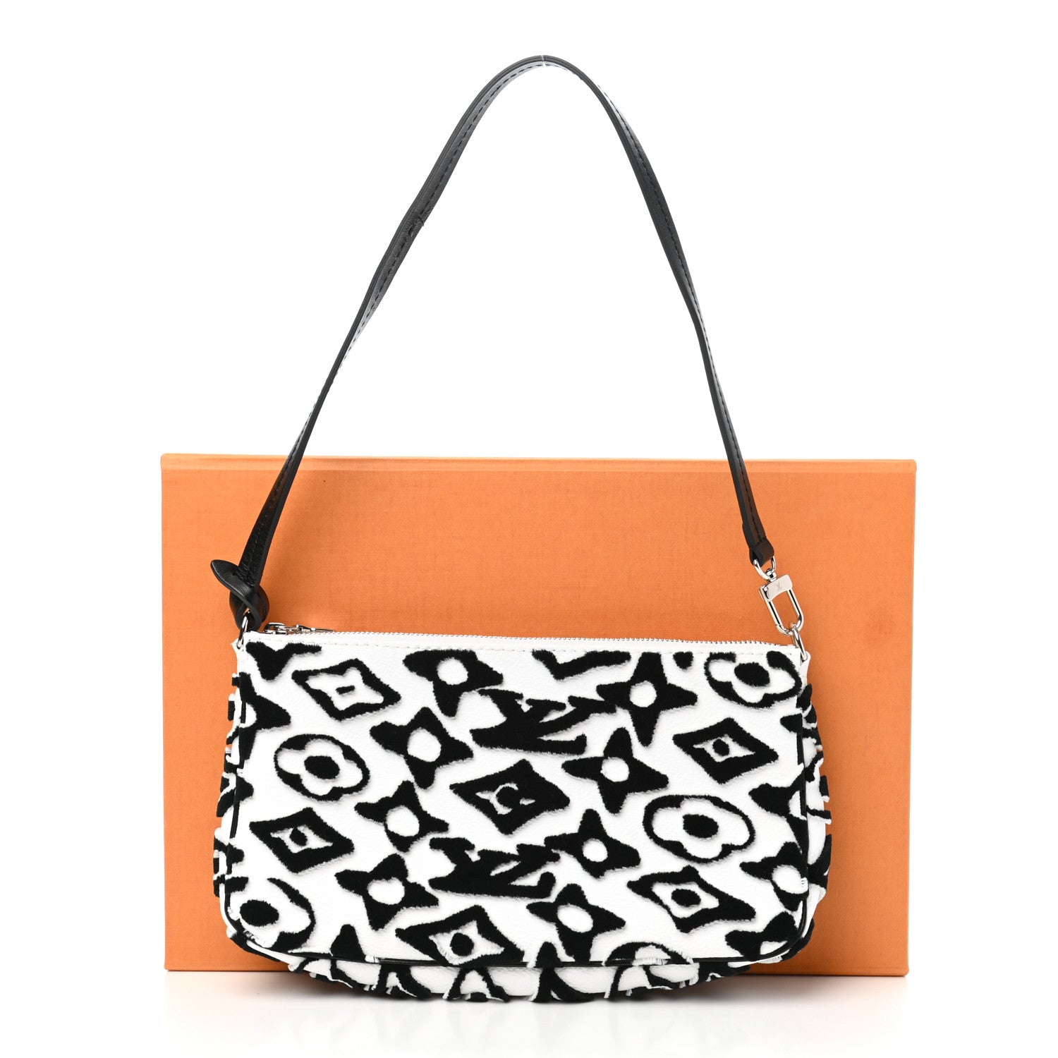 Louis Vuitton X UF Tufted Monogram Pochette Accessories White Black 8 of 8