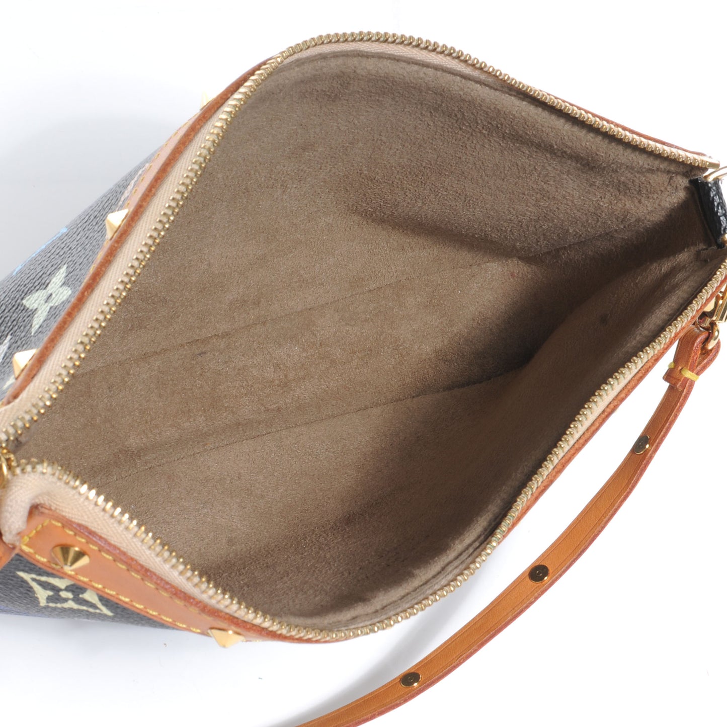 Monogram Multicolor Pochette Accessories Black