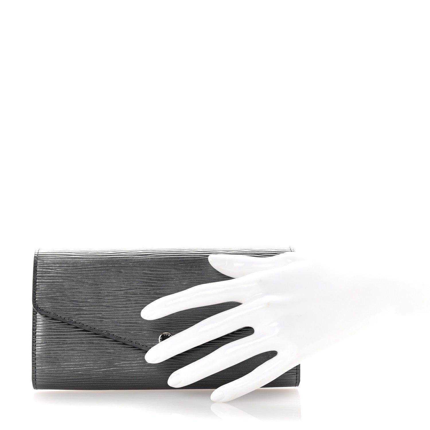 Louis Vuitton Epi Sarah Wallet NM Anthracite Nacre 2 of 6
