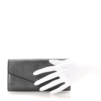 Louis Vuitton Epi Sarah Wallet NM Anthracite Nacre 2 of 6