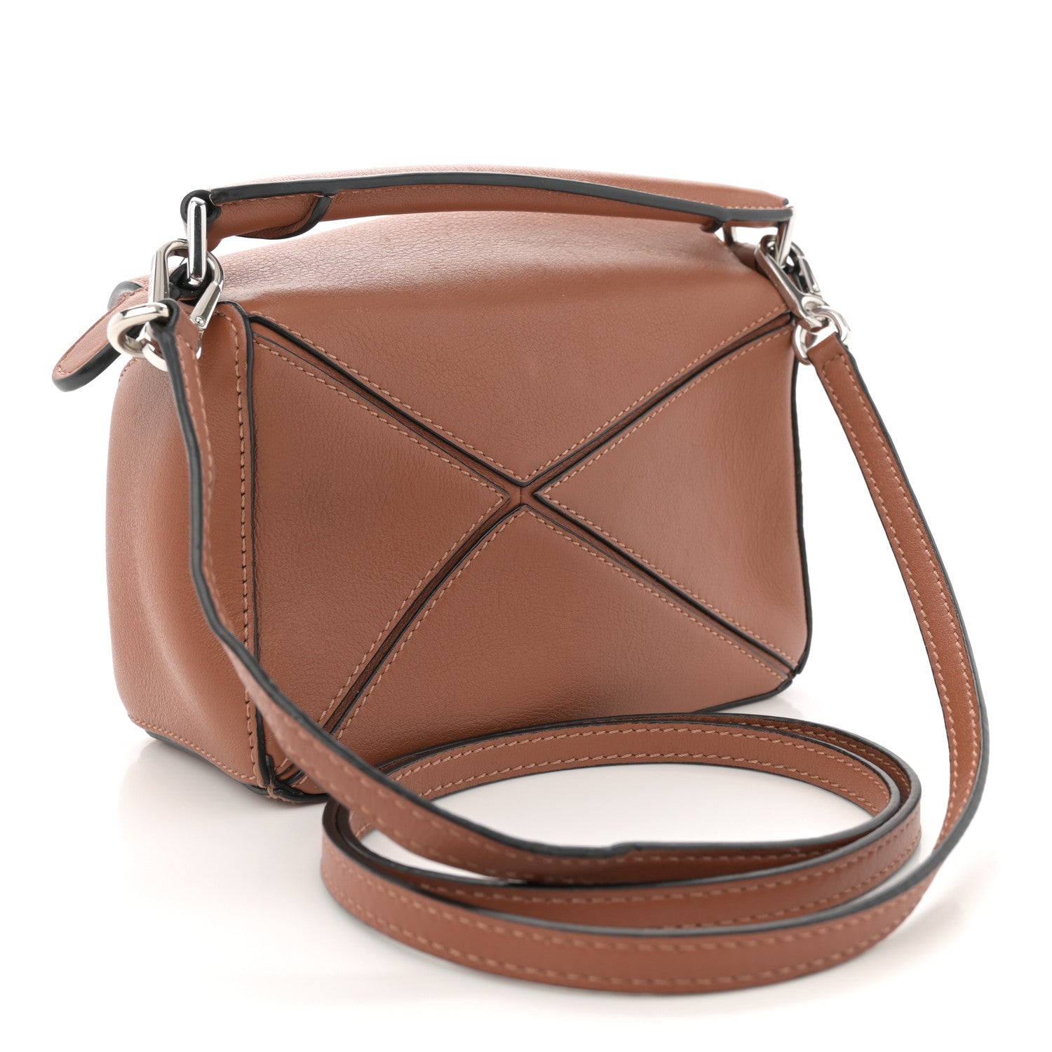 Loewe Calfskin Mini Puzzle Bag Tan 3 of 12