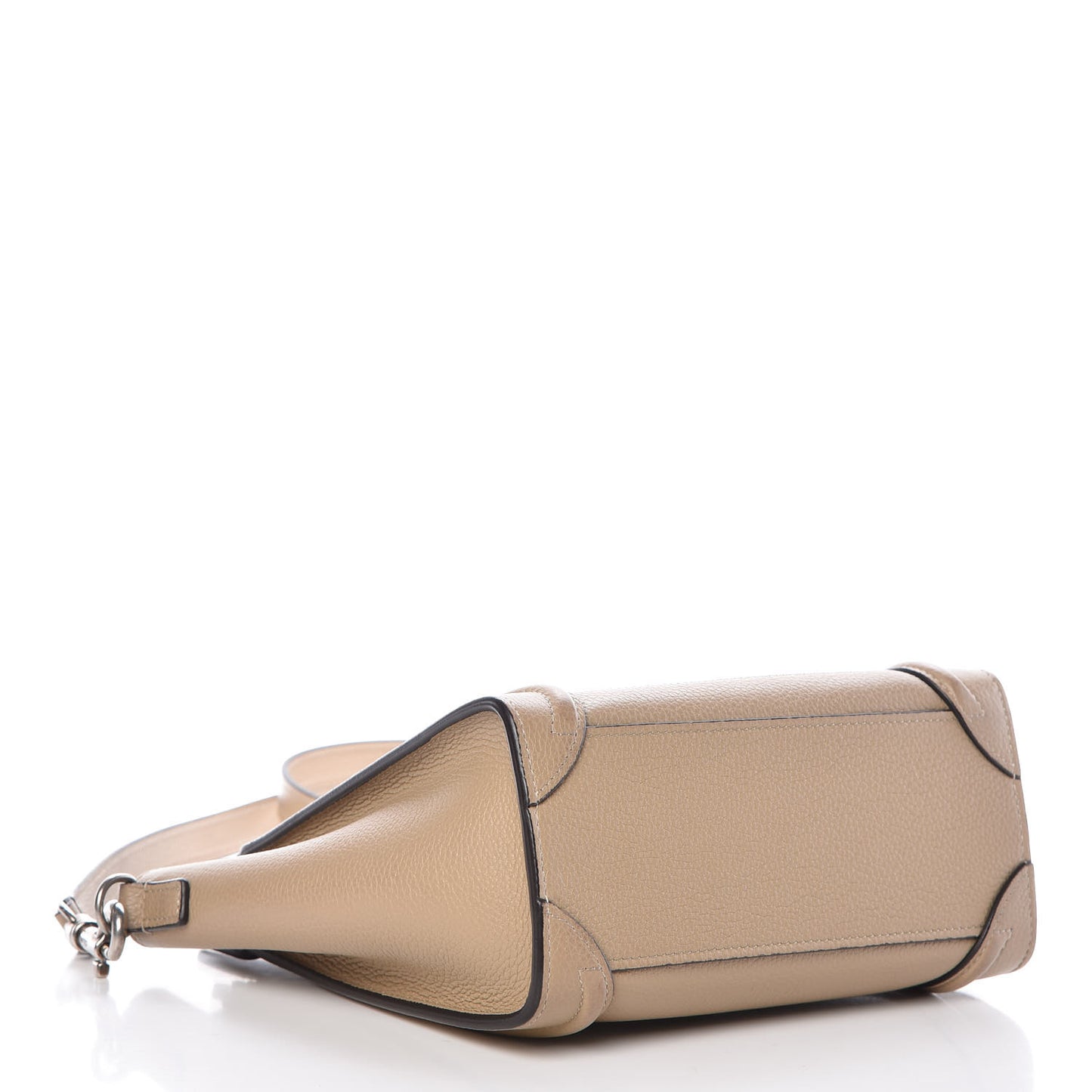 Drummed Calfskin Nano Luggage Dune