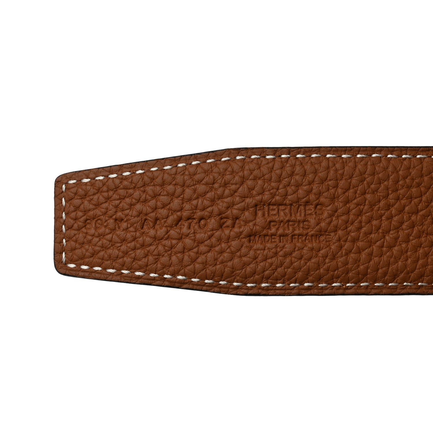 Hermes Togo Swift 32mm Belt Strap 80 Gold Rouge H 7 of 8