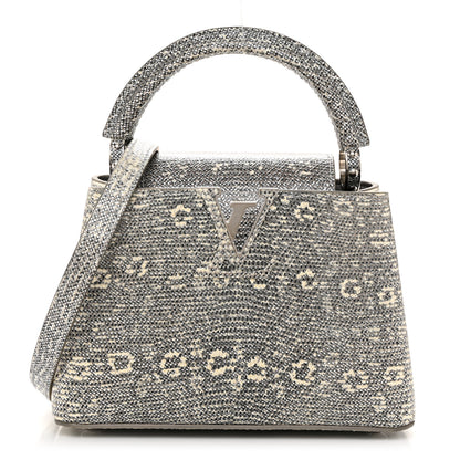 Louis Vuitton Lizard Mini Capucines Argento 1 of 10