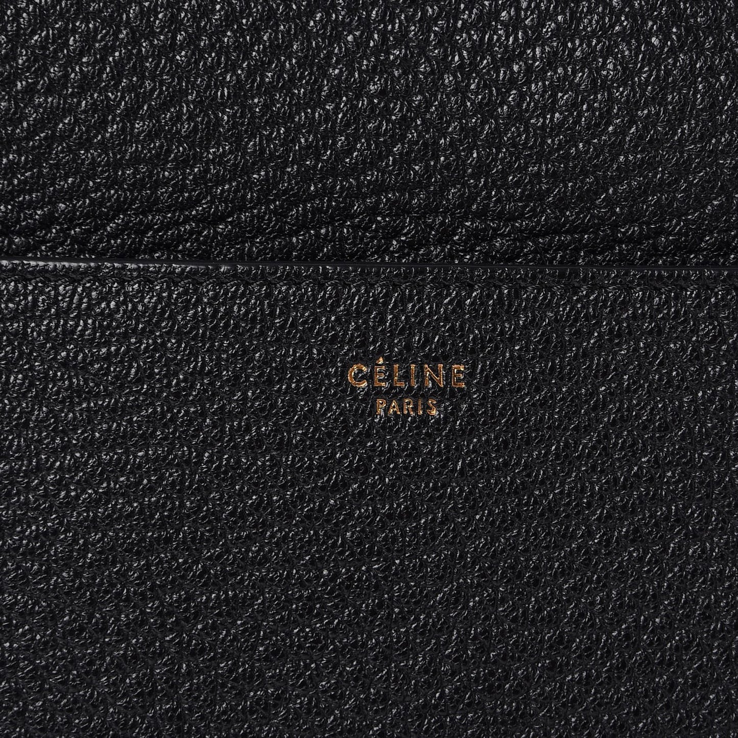 Soft Grained Calfskin Sangle Bucket Bag Black