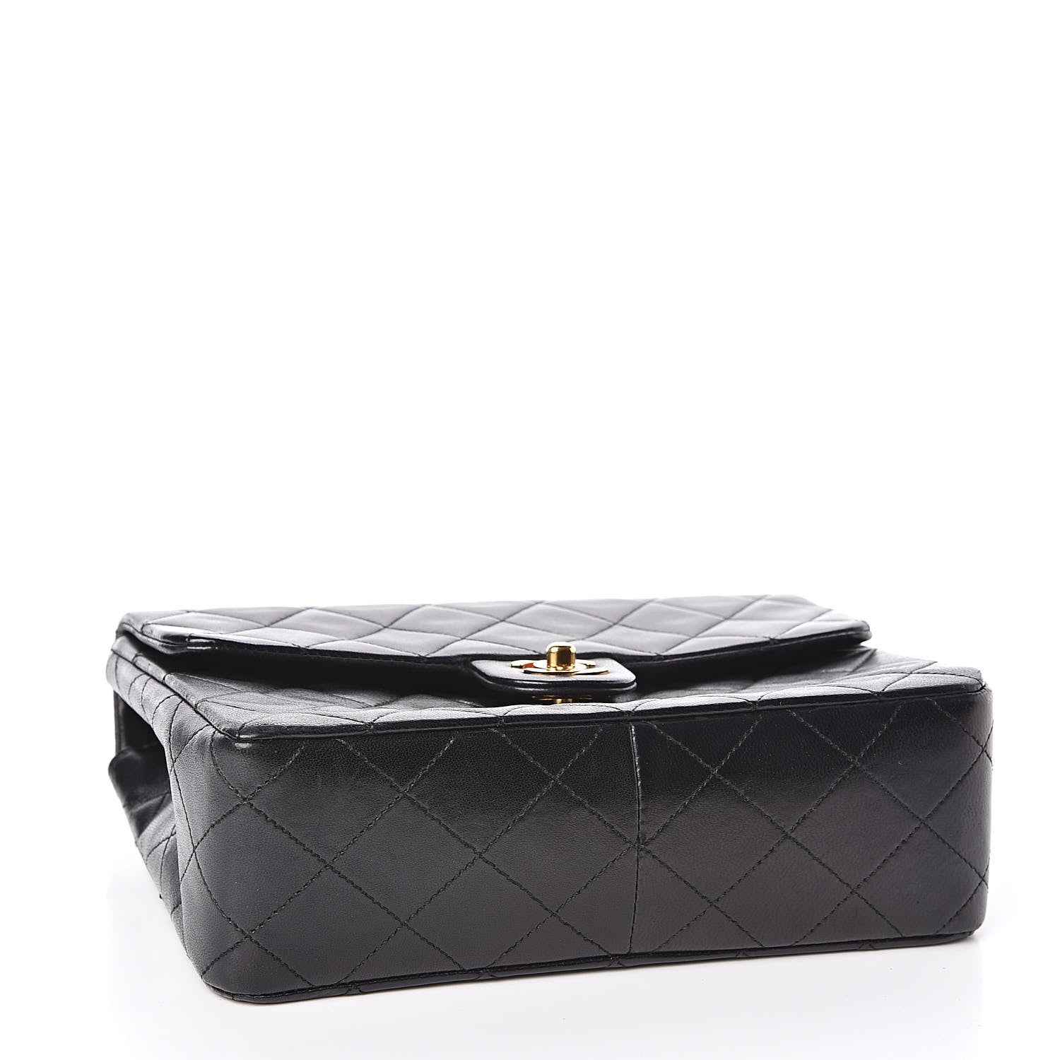 Chanel Lambskin Quilted Mini Square Flap Bag Black 4 of 12