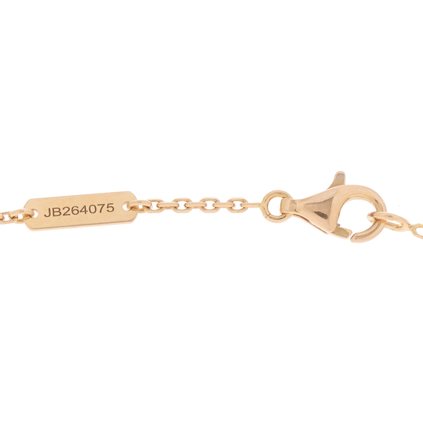 18K Rose Gold Vintage Alhambra Pendant Necklace