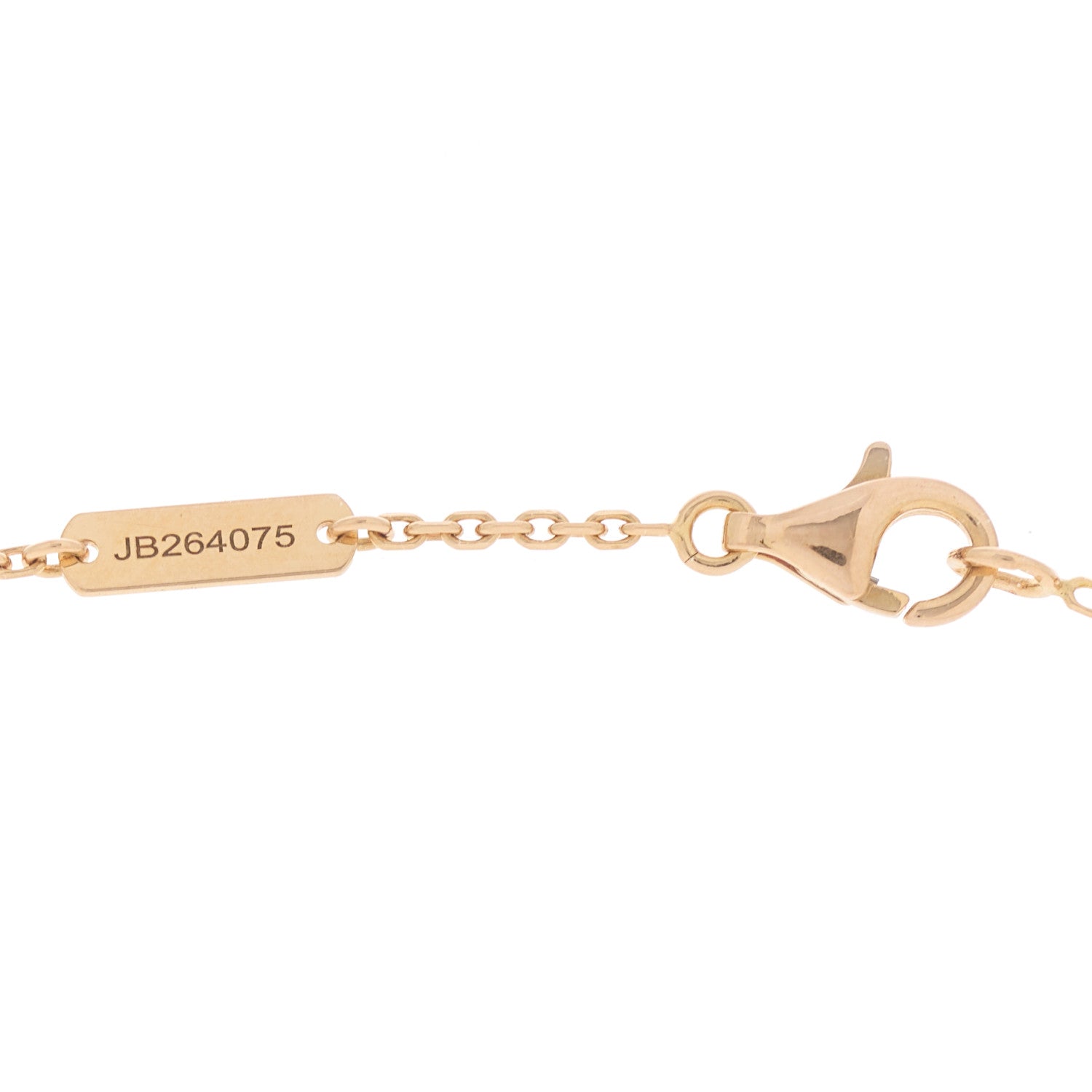 Van Cleef & Arpels 18K Rose Gold Vintage Alhambra Pendant Necklace 4 of 5