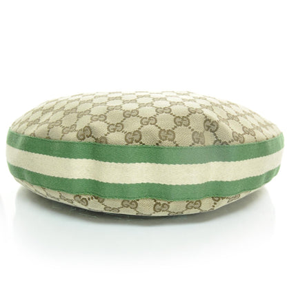 Gucci Monogram Web Bamboo Ring Hobo Green 3 of 10
