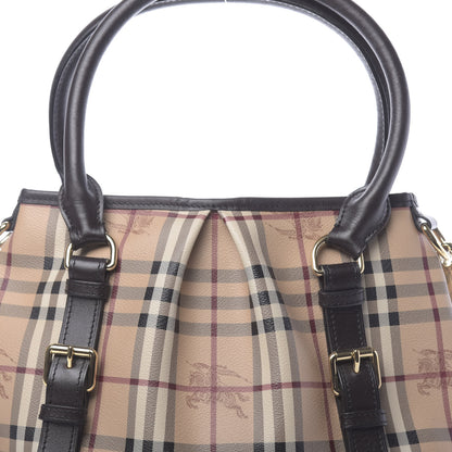Burberry Haymarket Check Small Northfield Tote Chocolate 11 of 14
