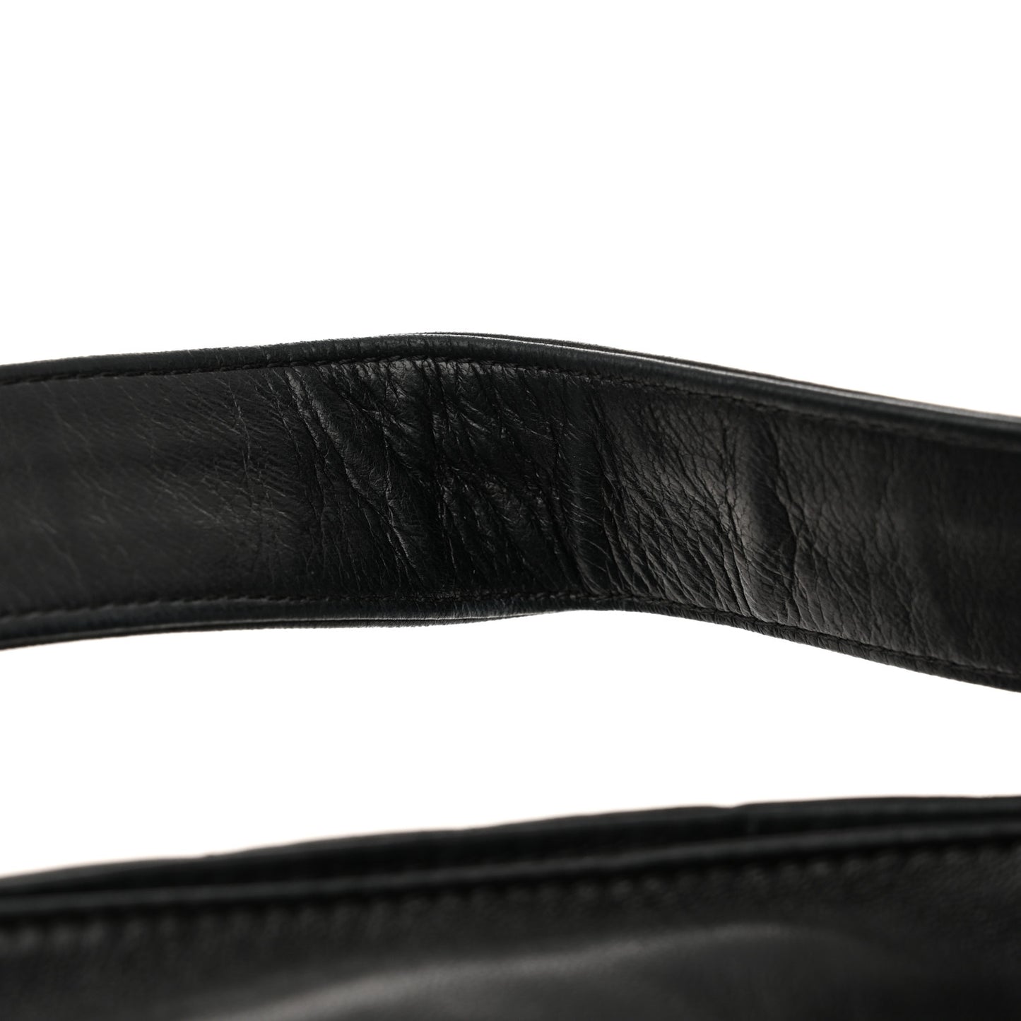 Lambskin Camellia No. 5 Shoulder Bag Black